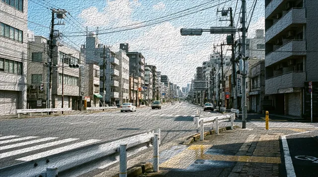 直線・巡航での走行イメージ