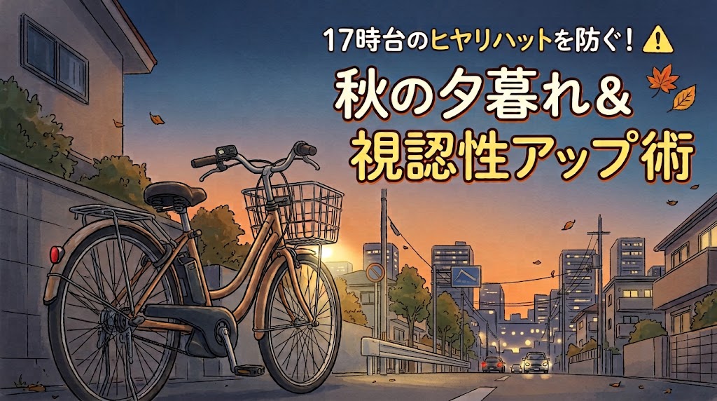 17時台のヒヤリハットを防ぐ！「秋の夕暮れ＆視認性アップ術」